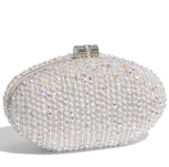 Sondra Roberts Beaded Minaudiere Box Clutch 