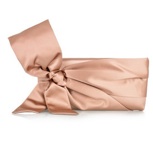 Valentino Bow-embellished satin clutch