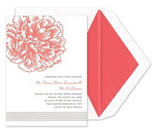 Martha Stewart Peony Invitation