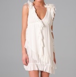 Daisy Ruffle V Neck Dress 