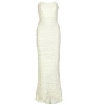 Delphina ruched silk-blend chiffon bridal gown