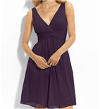 Donna Morgan Twist Silk Chiffon Dress