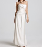 Max & Cleo Strapless Satin Gown 