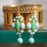 Colorful Wedding Earrings