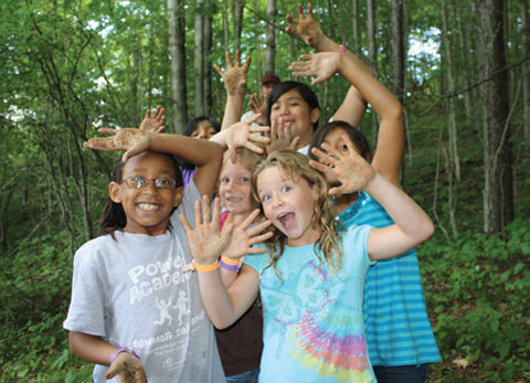 Building confidence at camp