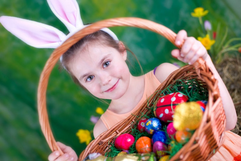 Girl-With-Easter-Basket