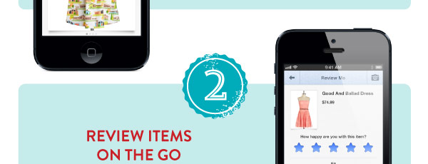 2. Review items on the go