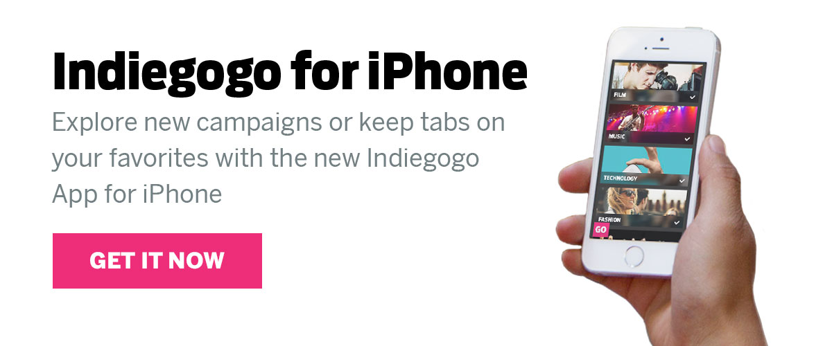 The Indiegogo App for iPhone