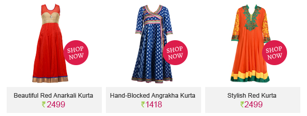 Beautiful red anarkali kurta hand blocked angrakha kurta stylish red kurta