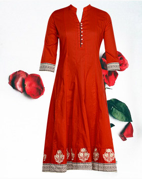 red kurtas shopping online