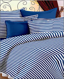 Striped cotton bedsheet