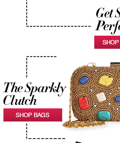 the sparkly clutch