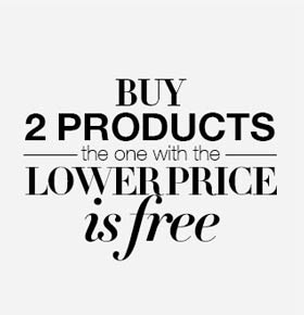 buy 2 products lower price is free