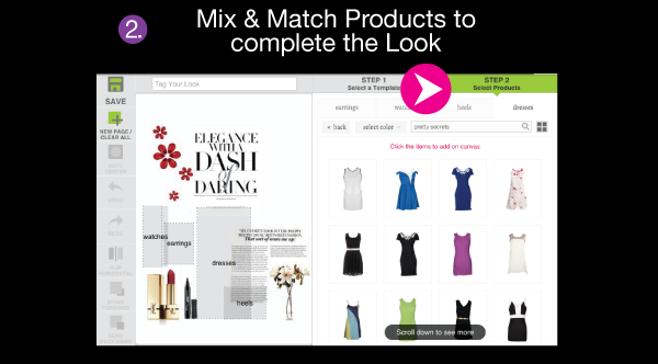 mix and match products to complete the look