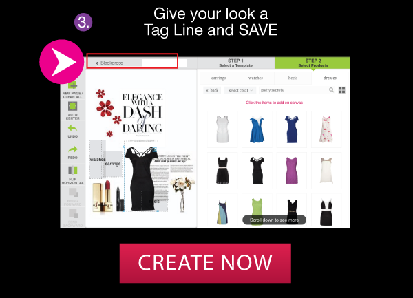 give your look a tag line and save