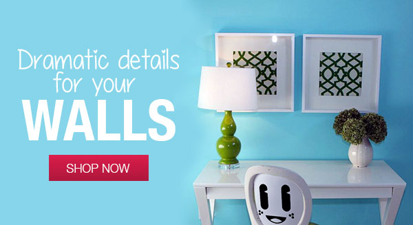 dramatic details for your walls