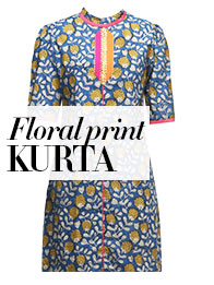 floral print kurta