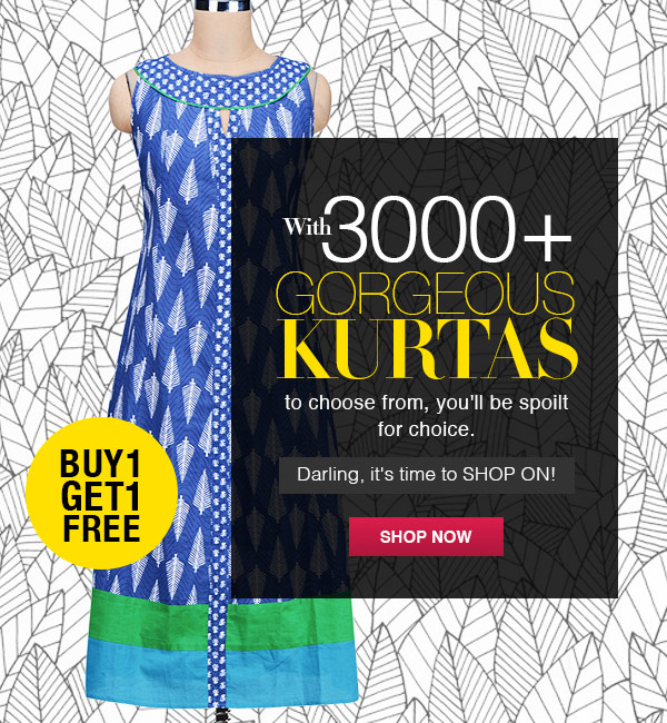 with 3000+ gorgeous kurtas