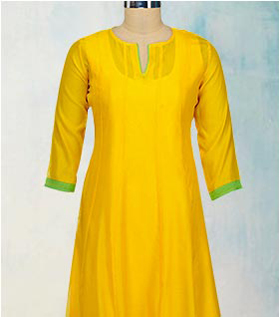 ethnic sunshine yellow anarkali