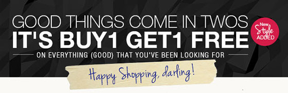 It's Buy 1 Get 1 Free