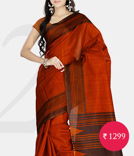 multicoloured bhagalpuri art silk printed saree