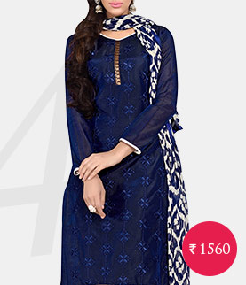 multicolored embroidered suit set
