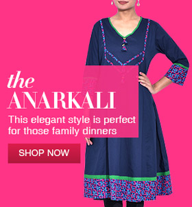 navy blue cotton kurti