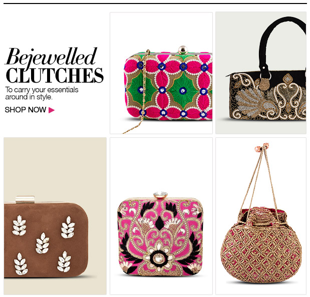 bejewelled clutches