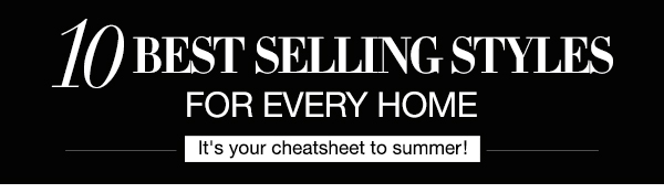 10 bestselling styles