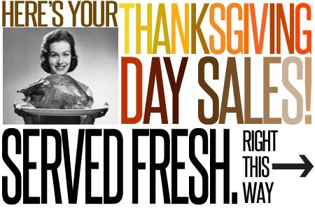Thanksgiving Day Sales Newsletter