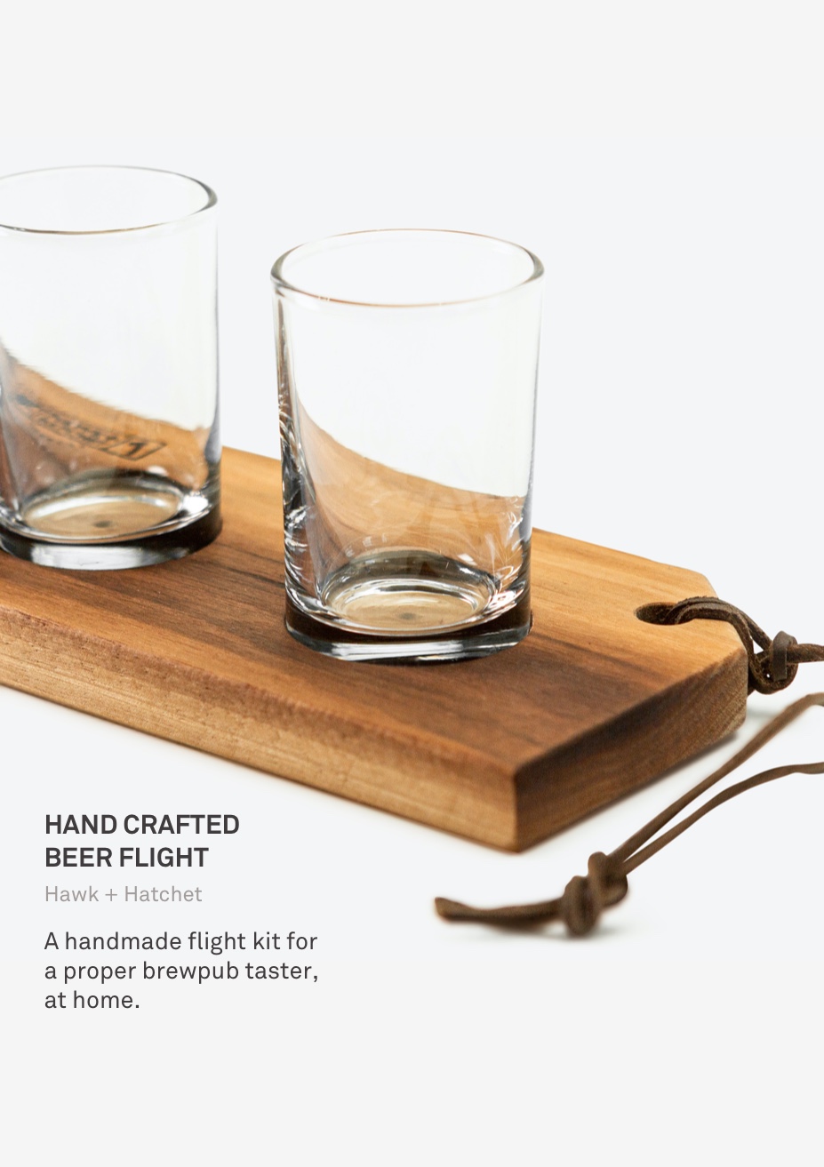 Hand Crafted Beer Flight