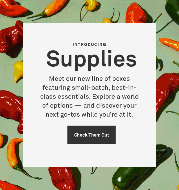 Introducing Supplies