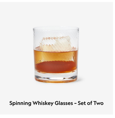 Spinning Whiskey Glasses – Set of Two