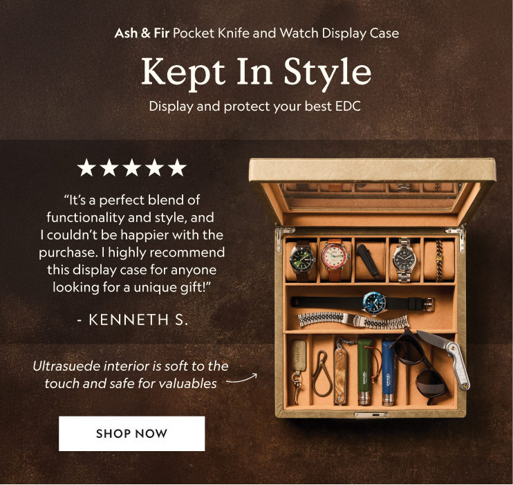 Pocket Knife and Watch Display Case