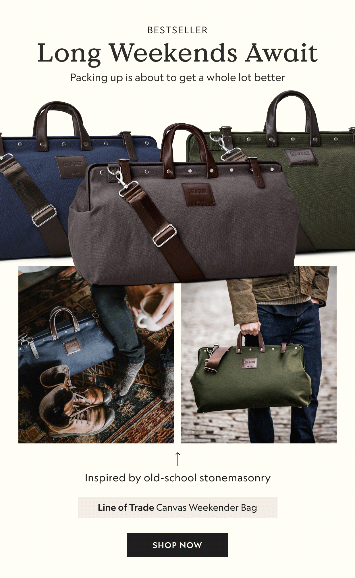 Canvas Weekender Bag