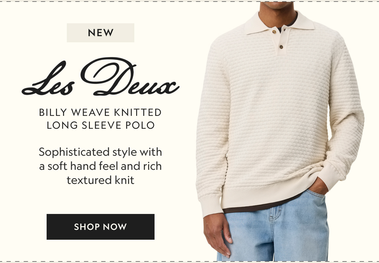 Billy Weave Knitted LS Polo