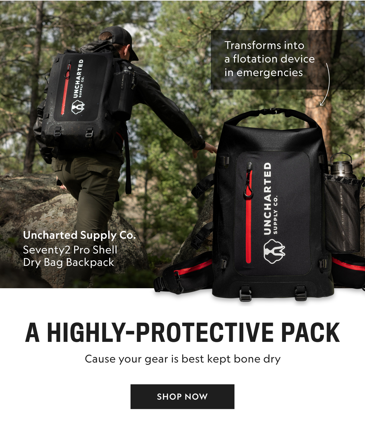 Seventy2 Pro Shell Dry Bag Backpack