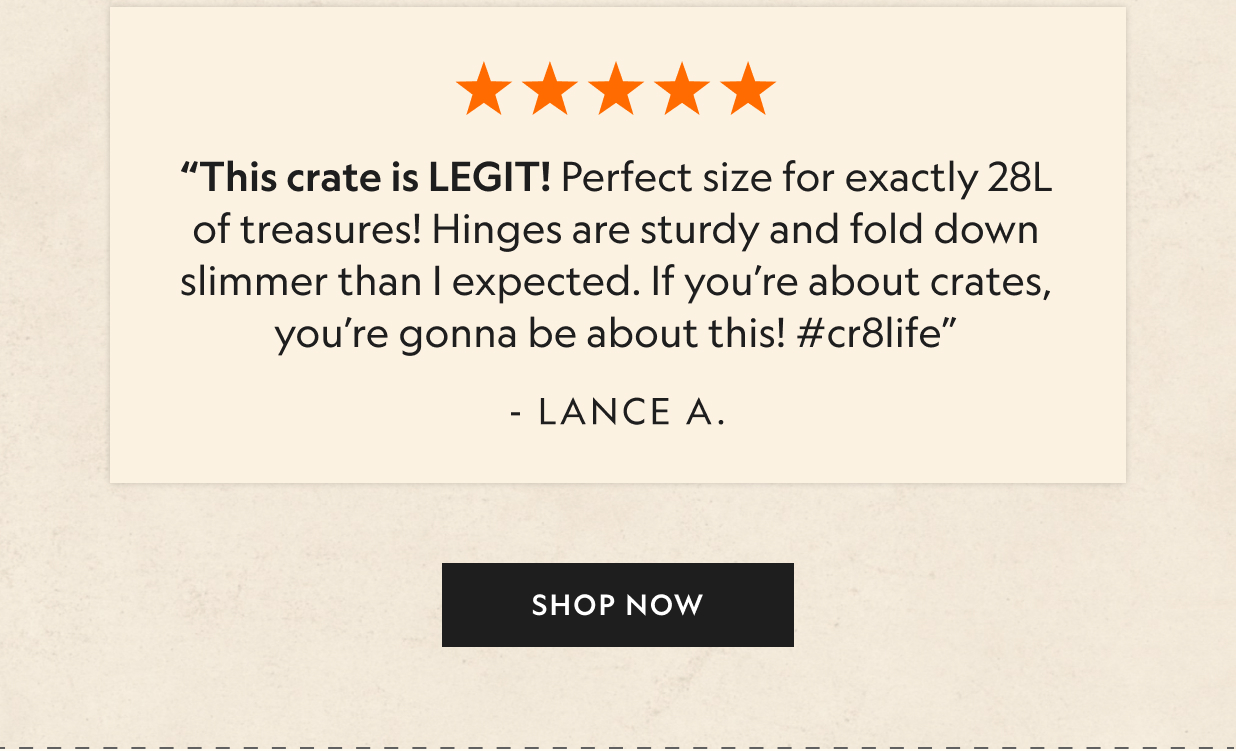 28L Collapsible Crate