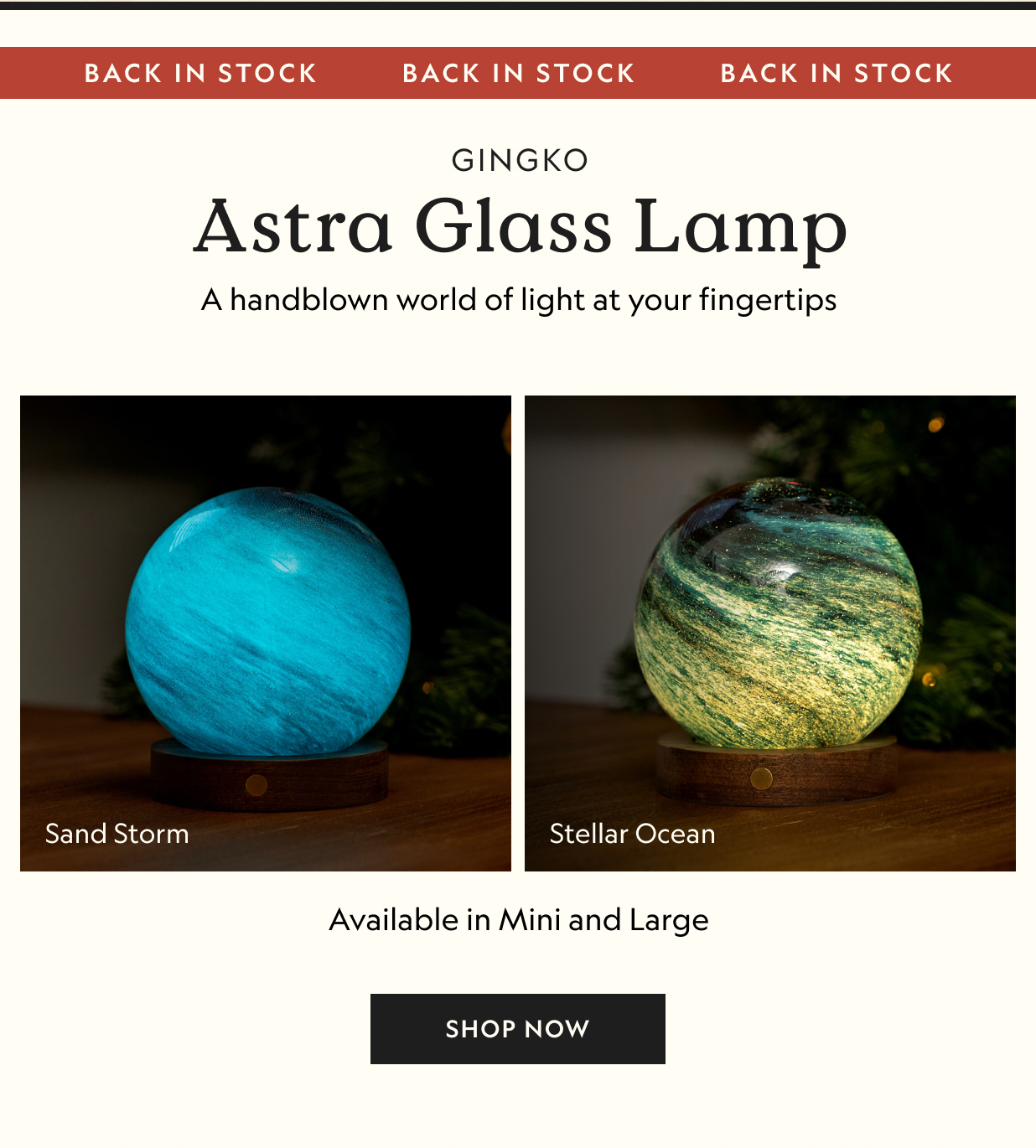 Astra Glass Lamp