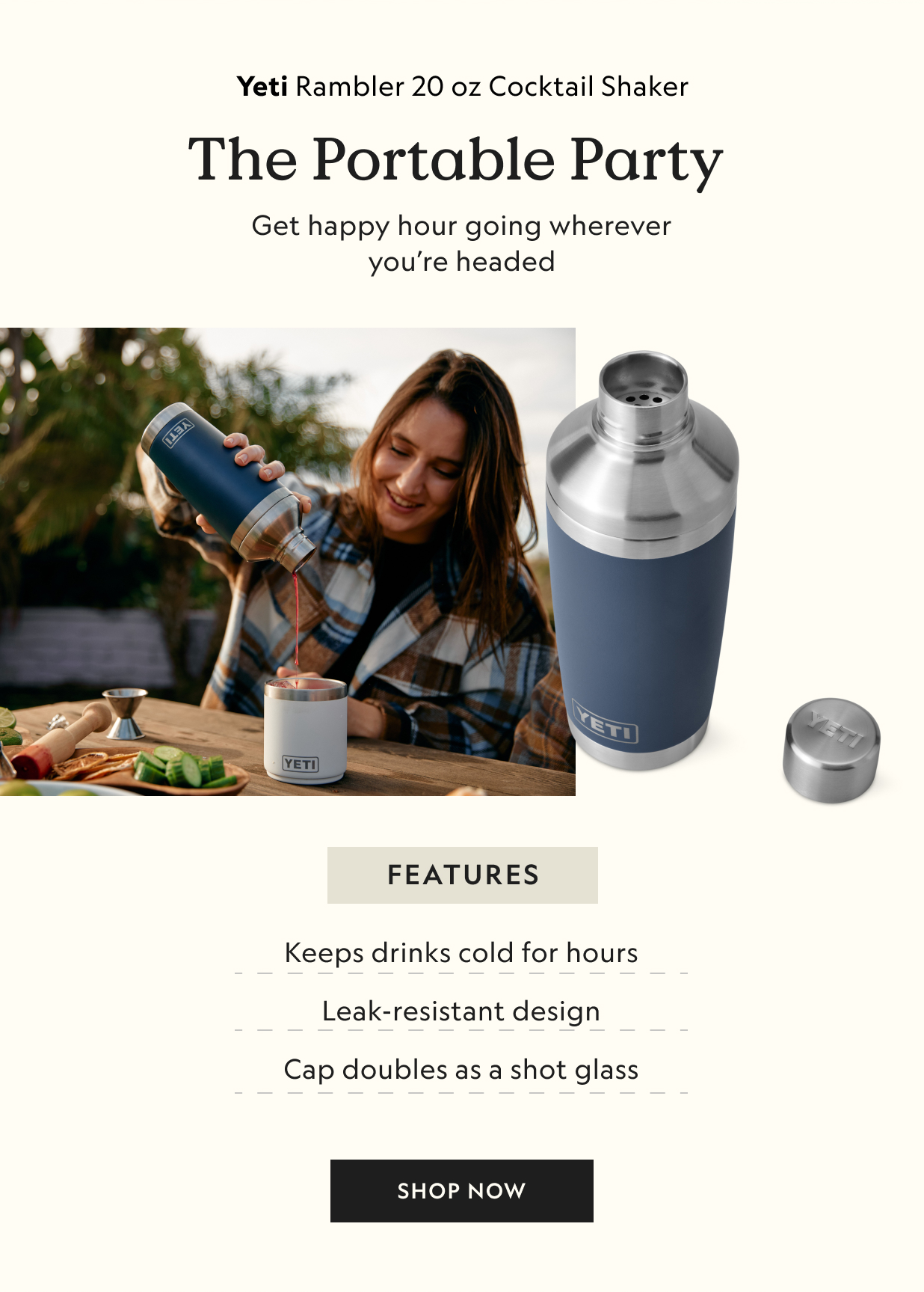 Rambler 20 oz Cocktail Shaker