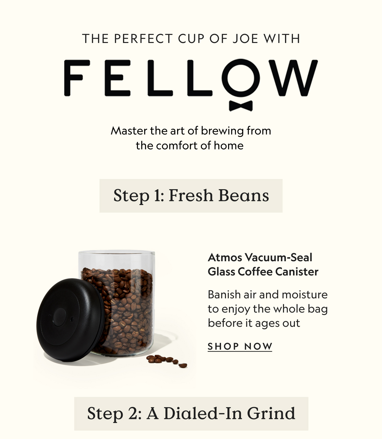 Atmos Vacuum-Seal Glass Coffee Canister