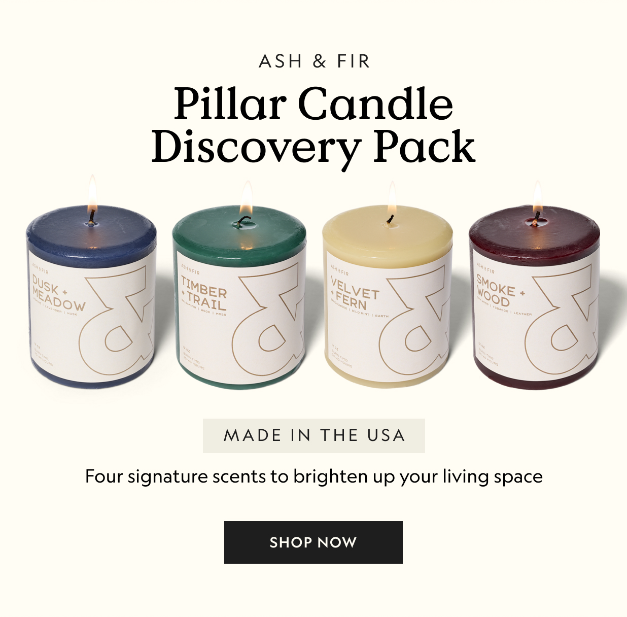 Pillar Candle Four Pack