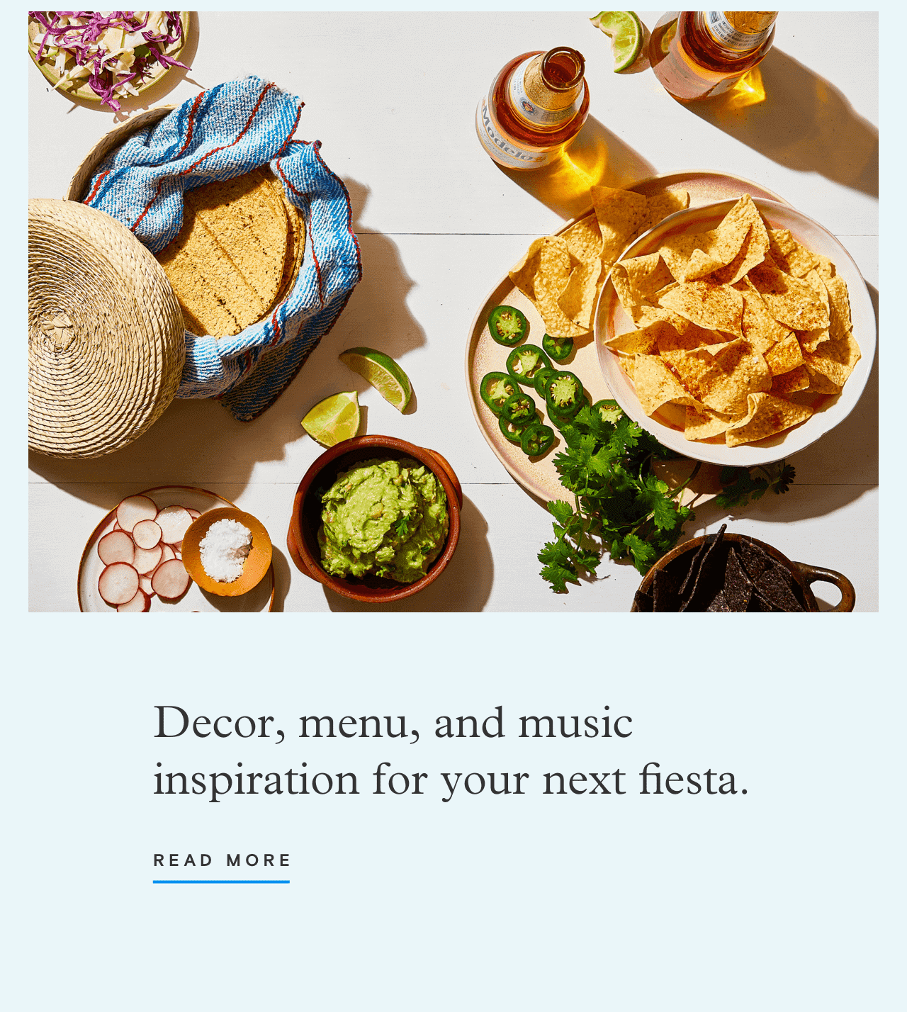 Decor, menu, and music