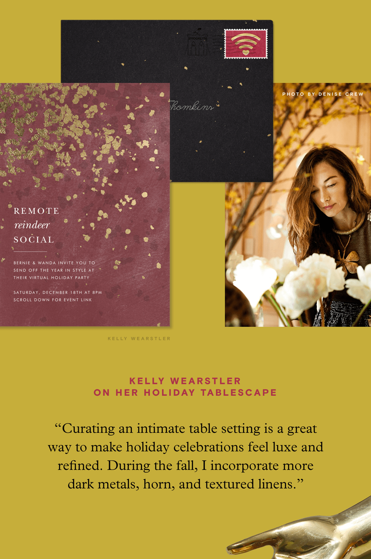 Kelly Wearstler on her Holiday Tablescape