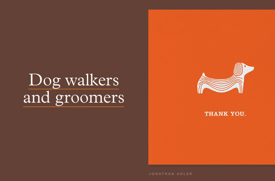 Dog walkers and groomers