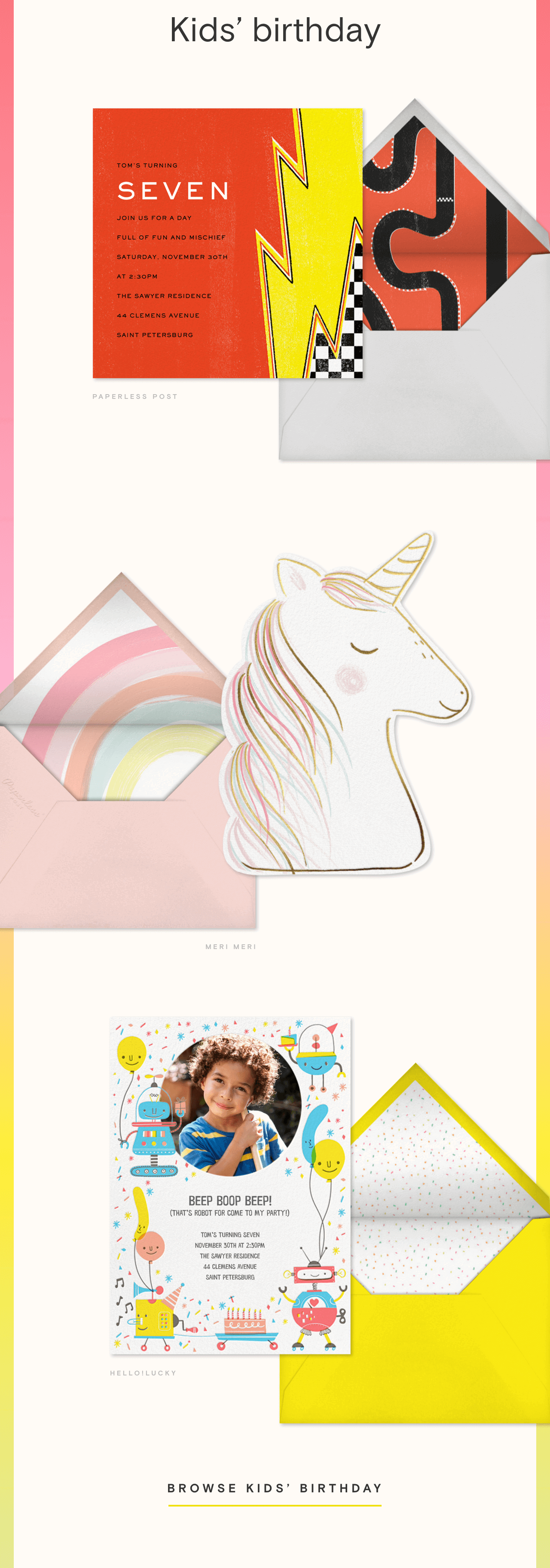 Browse kids’ birthday: 