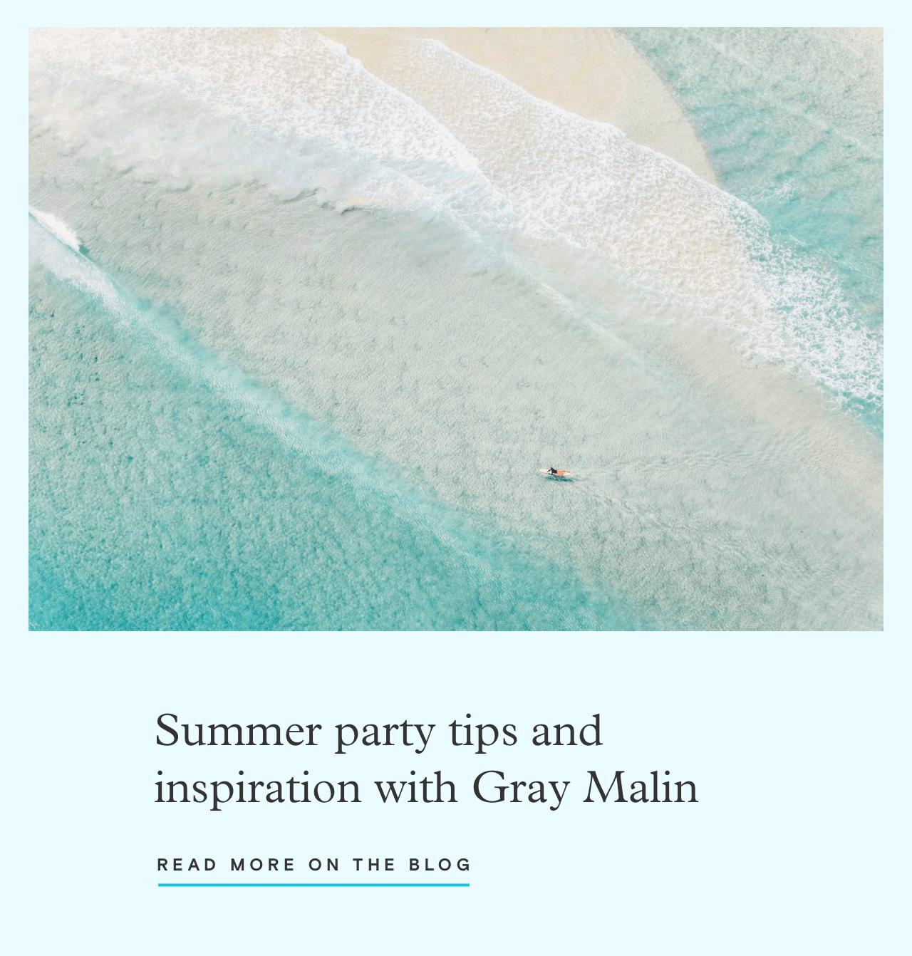 Summer party tips and inspiration with Gray Malin. Read more on the blog: