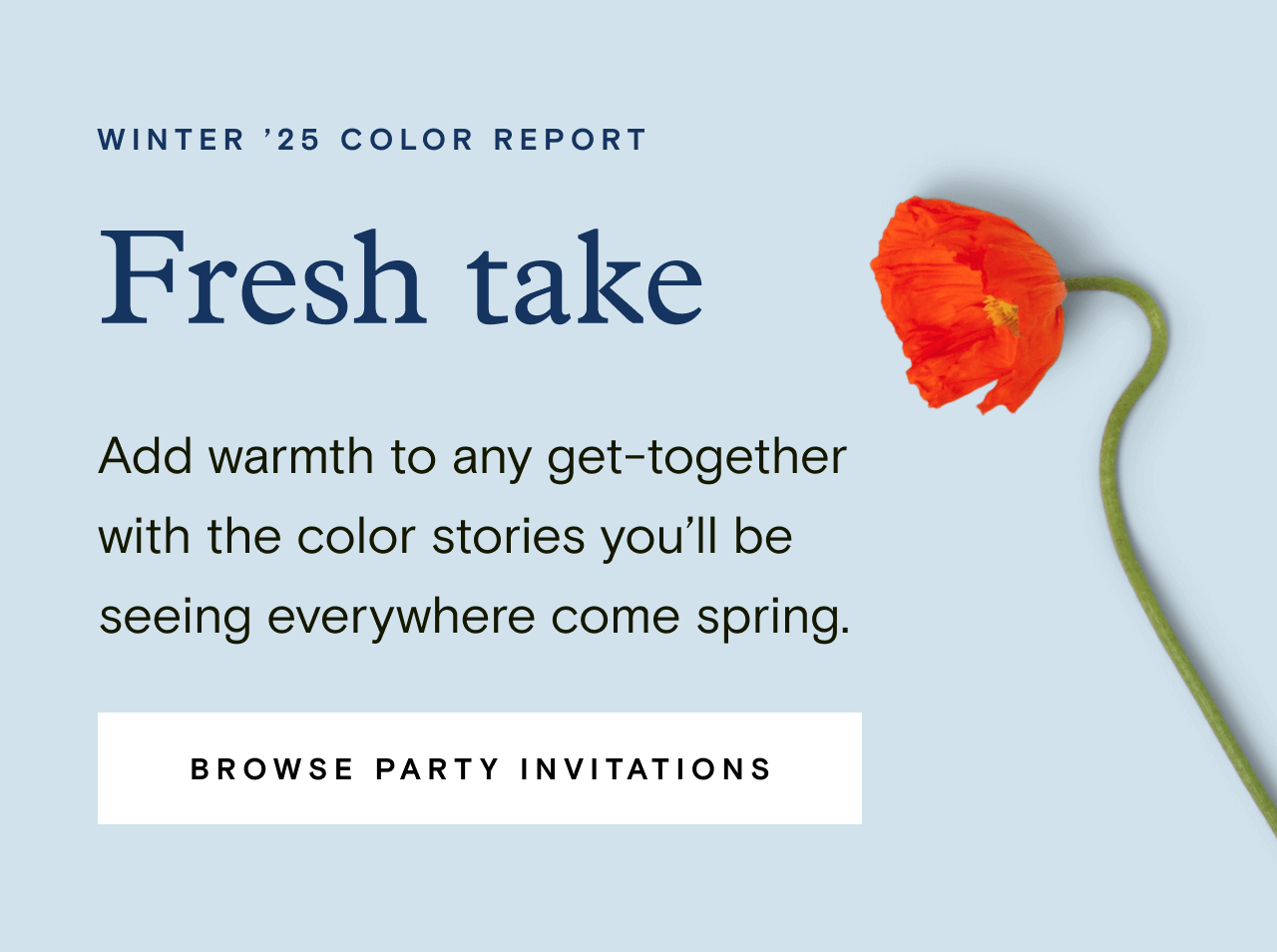 Fresh take. BROWSE PARTY INVITATIONS