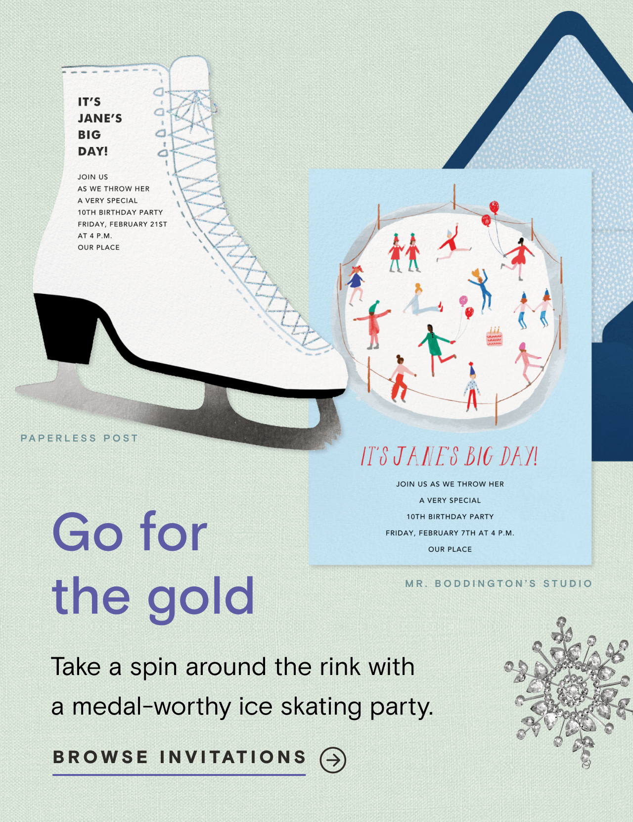 Go for the gold. BROWSE INVITATIONS