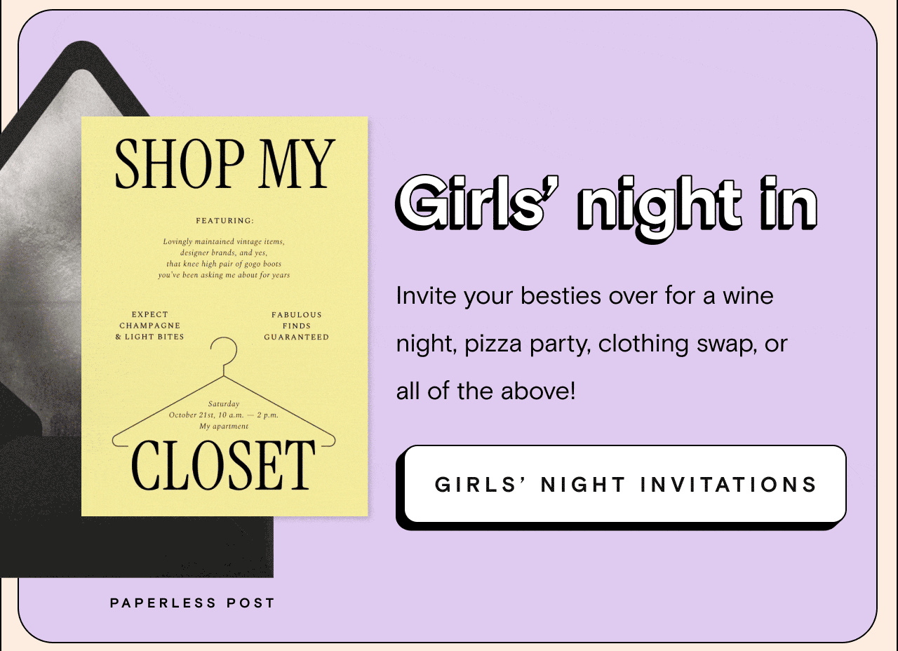 Girls' night in. GIRLS' NIGHT INVITATIONS